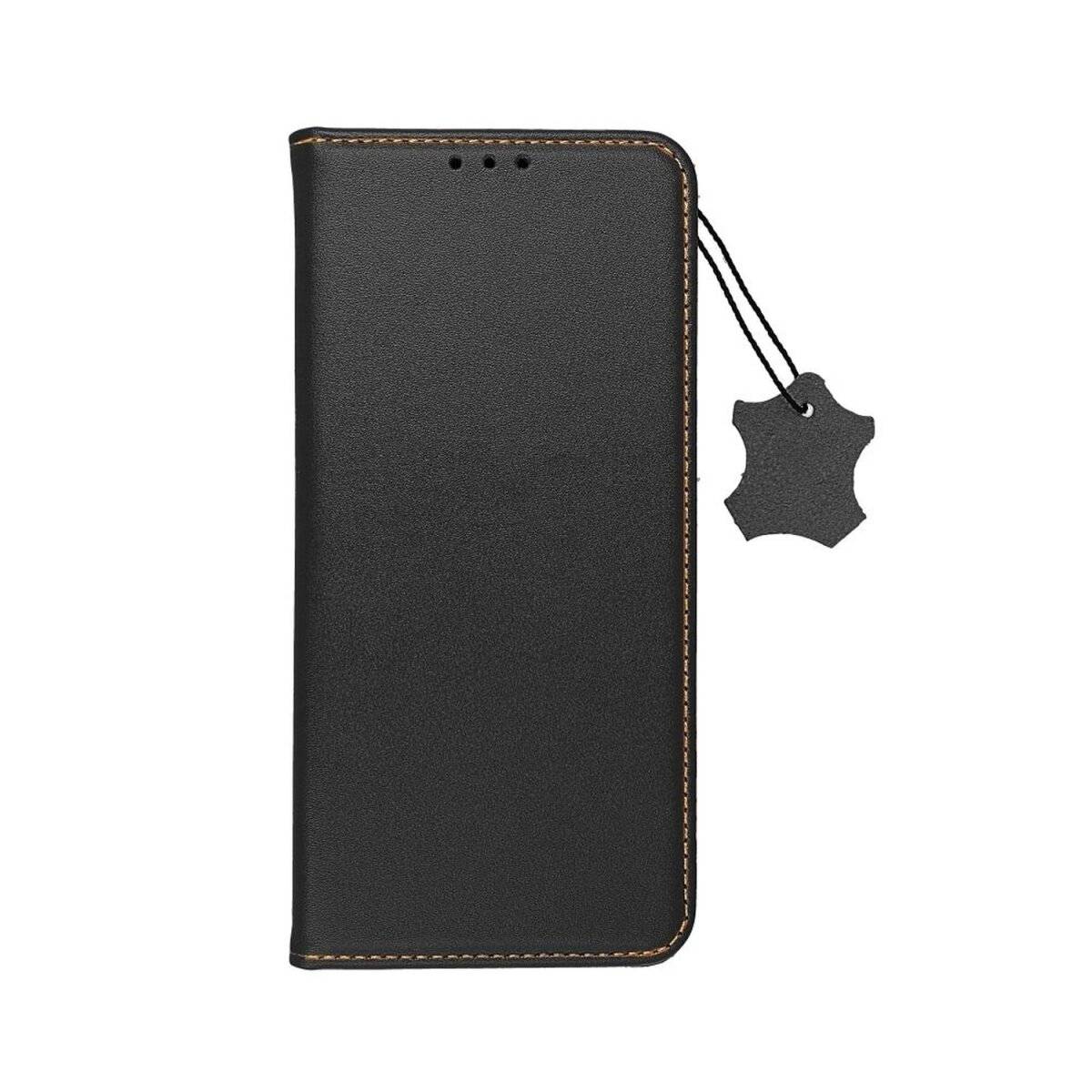 Smart Pro Echt Leder Hülle Tasche kompatibel mit Samsung Galaxy S25 Plus Schwarz