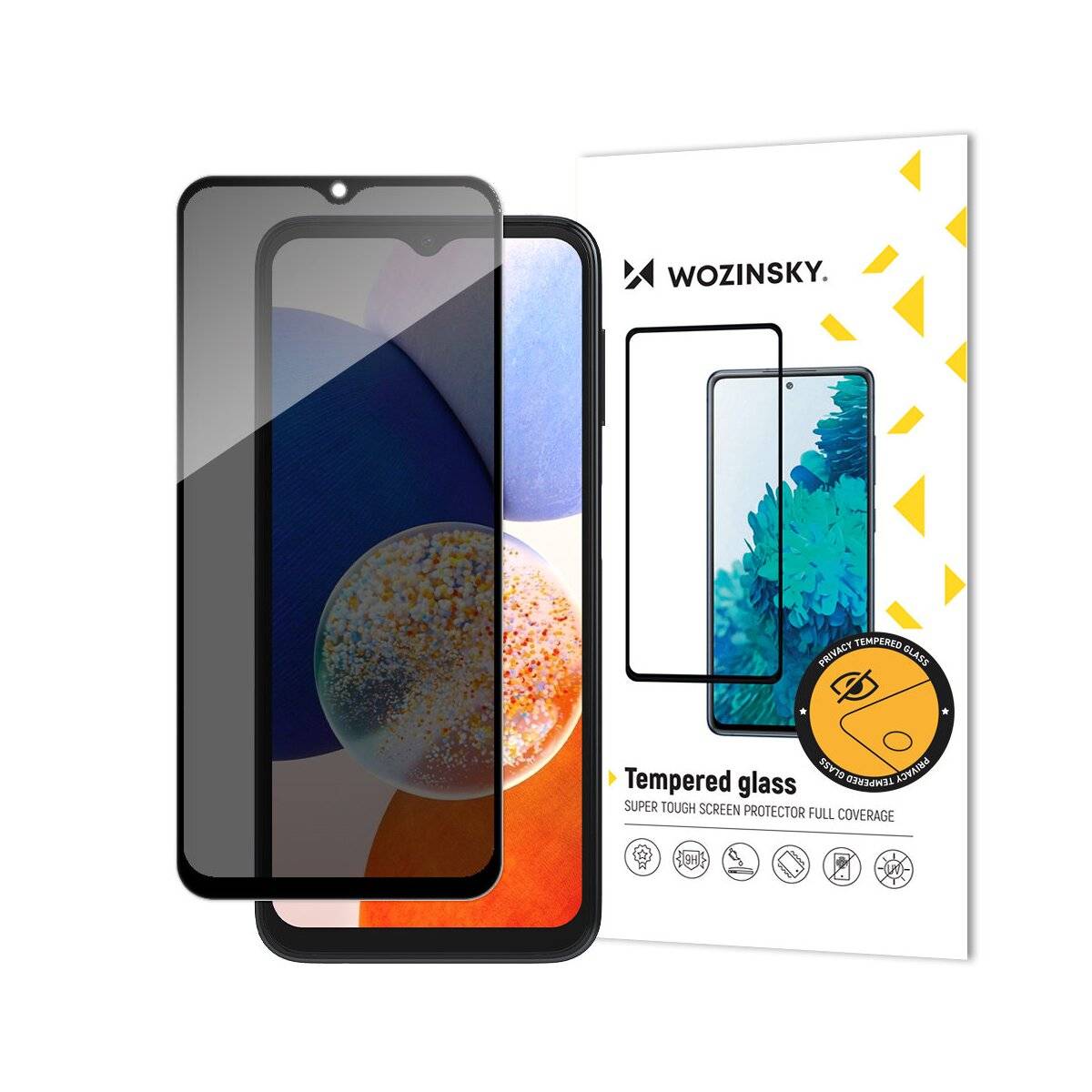 Privacy Glass Schutzglas kompatibel mit Samsung Galaxy A26 mit Anti Spy Blickschutzfilter