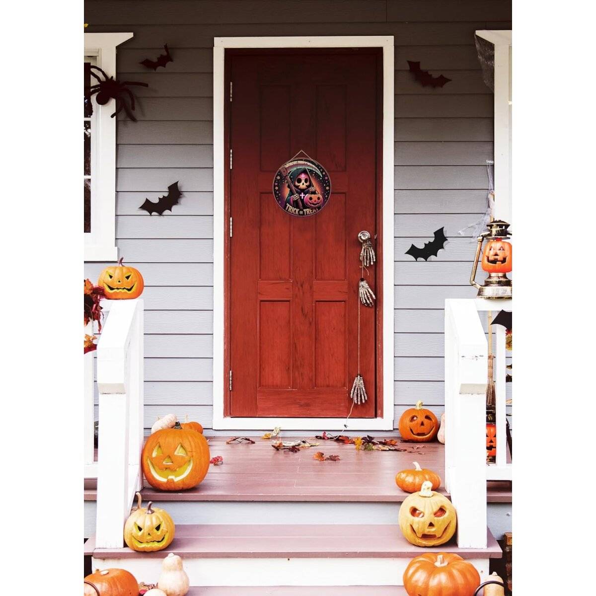 Todesengel Türschild & Wandschild aus Holz, Party Schilder, Willkommensschild, Holzschild Wand Deko