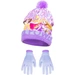 Disney Prinzessin Mütze mit Pompon und passenden Handschuhen für Kinder Lila 52 Disney Prinzessin Mütze mit Pompon und passenden Handschuhen für Kinder Lila 52
