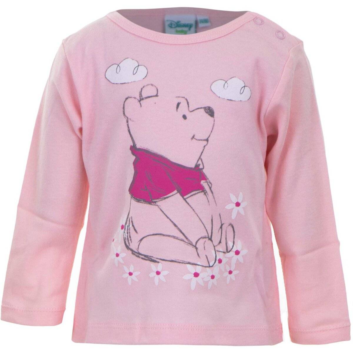 Winnie the Pooh Baby Langarmshirt 2er Pack Rosa 100% Baumwolle 62/68