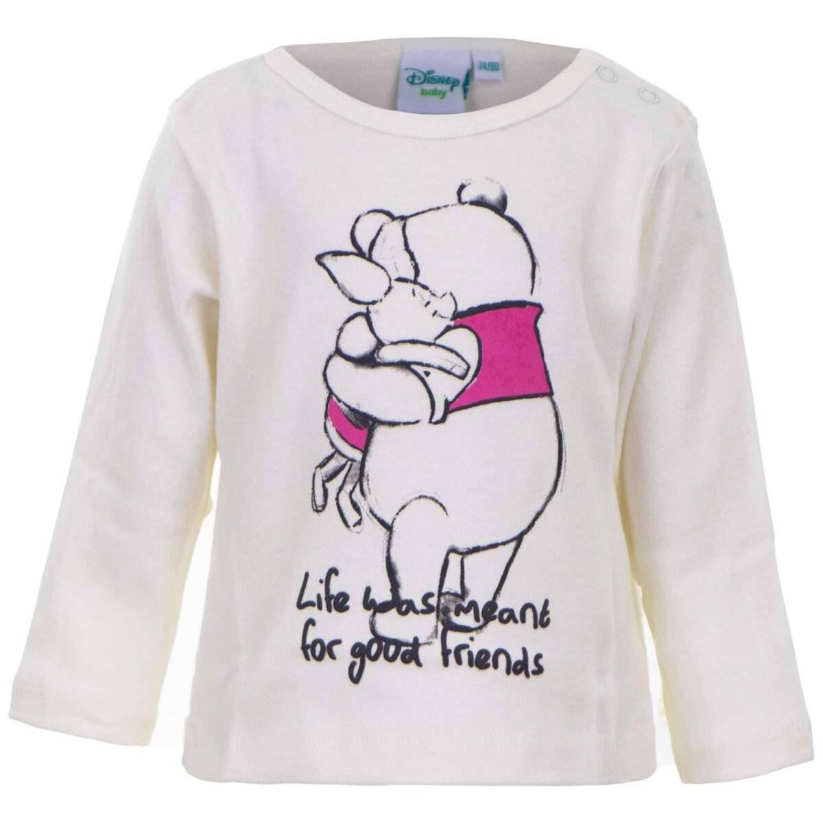 Winnie the Pooh Baby Langarmshirt 2er Pack Rosa 100% Baumwolle 68/74