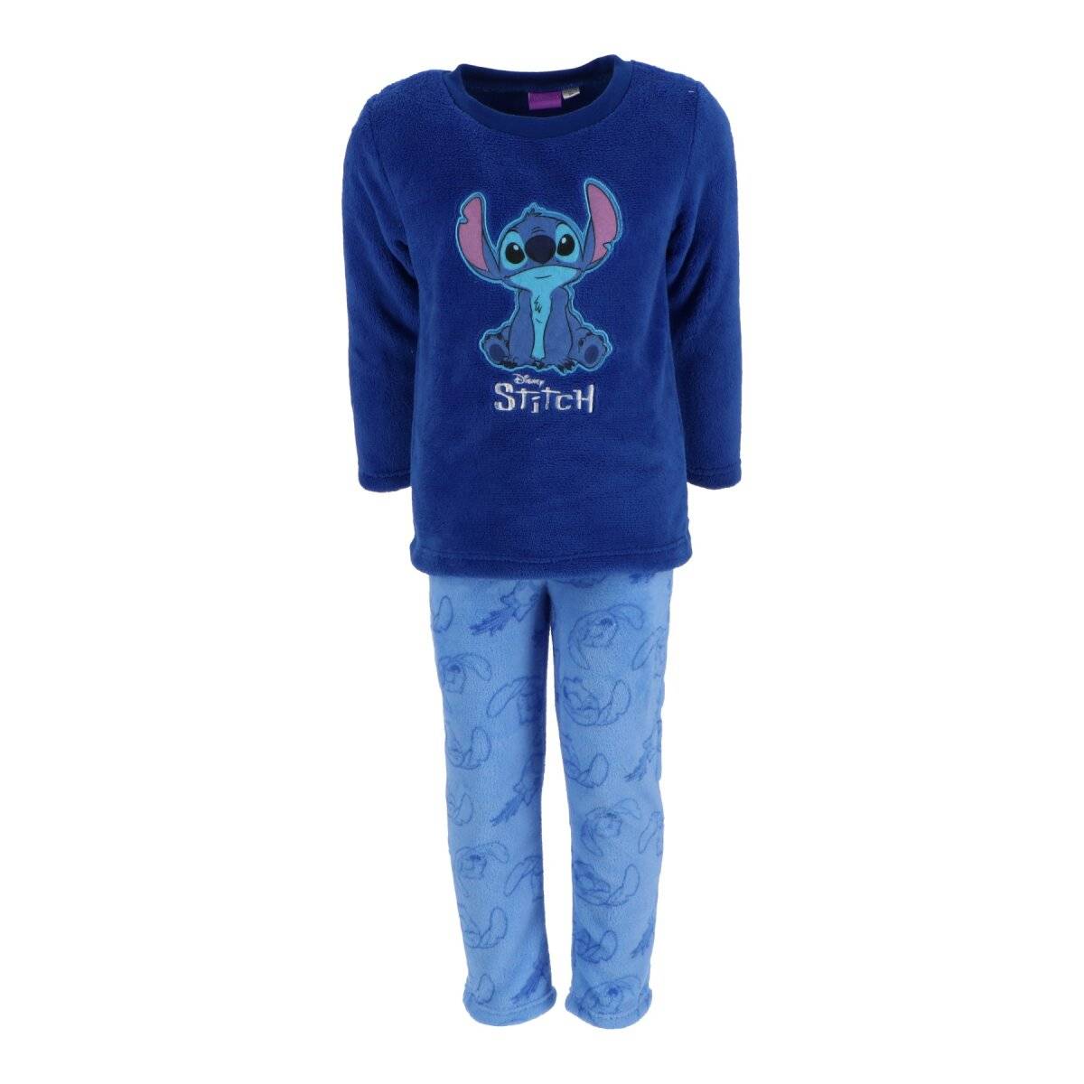 Lilo & Stitch Schlafanzug Pyjama Coral Fleece Nachtanzug für Kinder 110/116