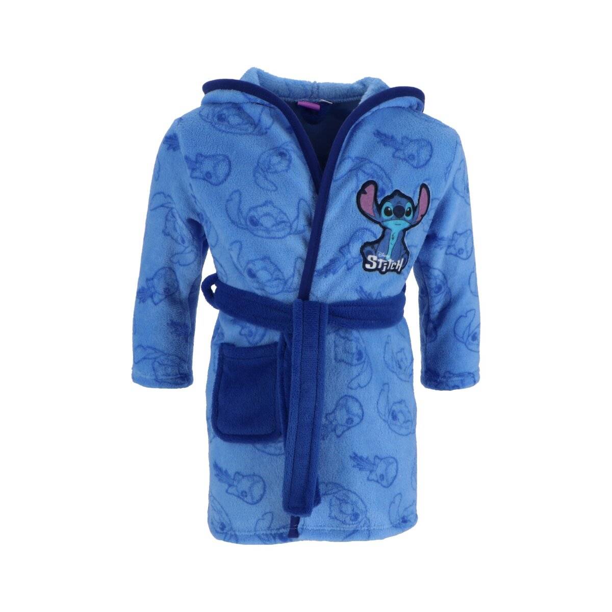 Lilo & Stitch Kinderbademantel Coral Fleece Bademantel für Kinder 110/116