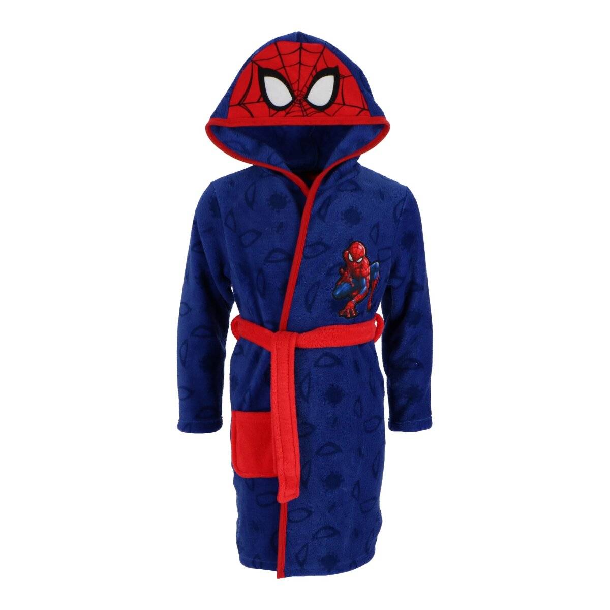Spiderman Kinderbademantel aus weichem Coral Fleece für Kinder 110/116