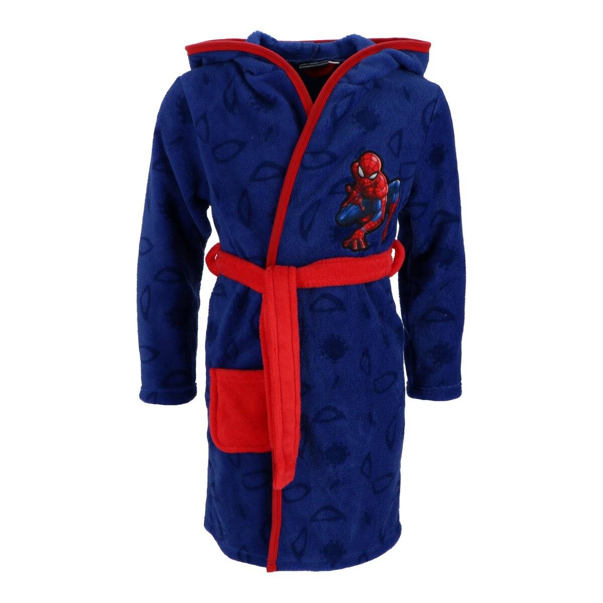 Spiderman Kinderbademantel aus weichem Coral Fleece für Kinder 110/116