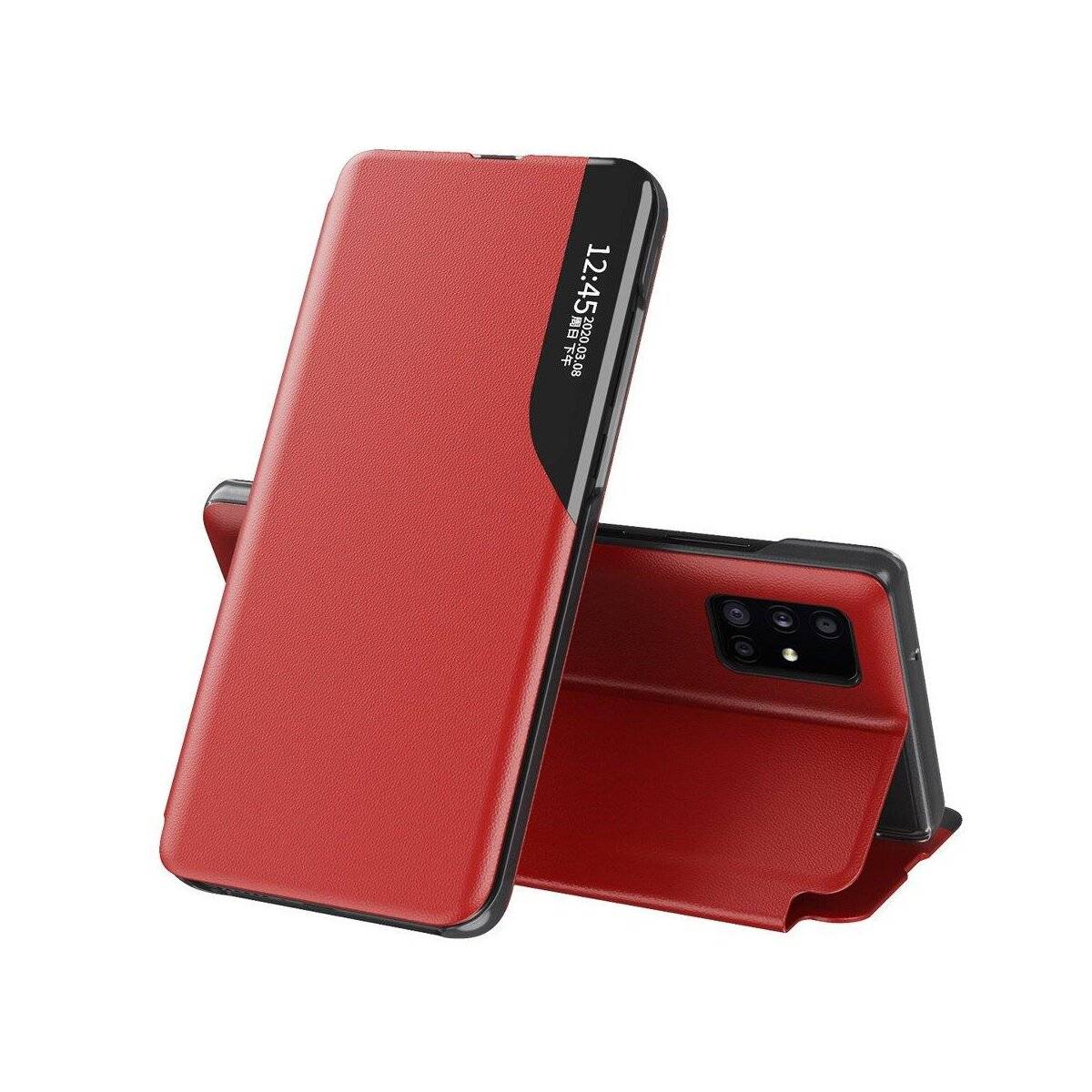 Eco Leather View Case Buch Tasche Leder Handyhülle Schutzhülle aufklappbare Hülle Standfunktion