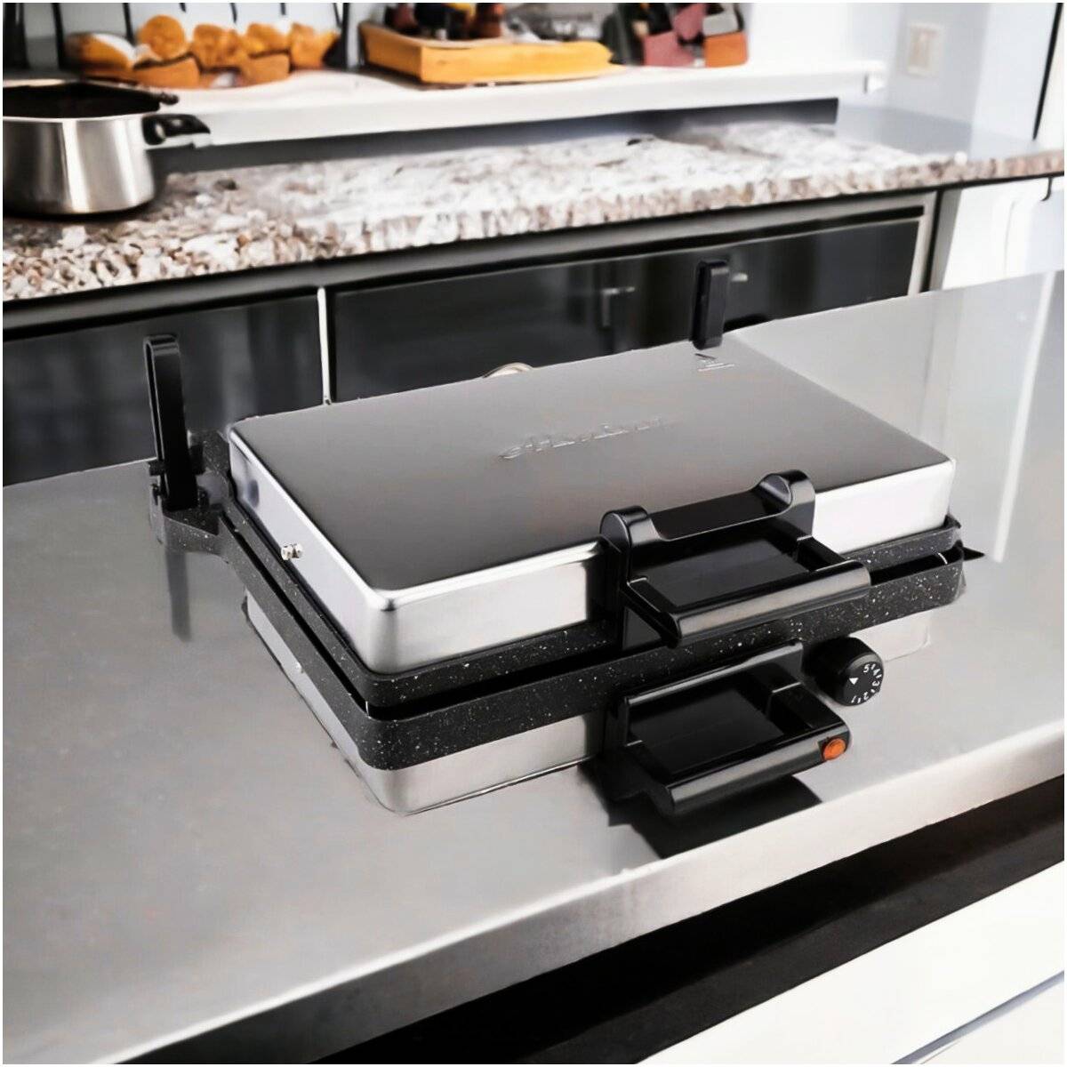 Multigrill 2000W Kontaktgrill mit Granitpfanne, Toaster