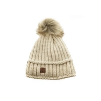 Faera Wintermütze warm gefüttert mit Kunstfell Bommel-Mütze Fleece-Futter Winter Strick-Mütze Beanie-Mütze Faera Wintermütze warm gefüttert mit Kunstfell Bommel-Mütze Fleece-Futter Winter Strick-Mütze Beanie-Mütze