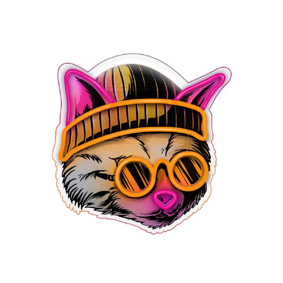 Forever Light LED Neon Art Wandkunst Wanddekoration Dekolicht Cat Dreamer