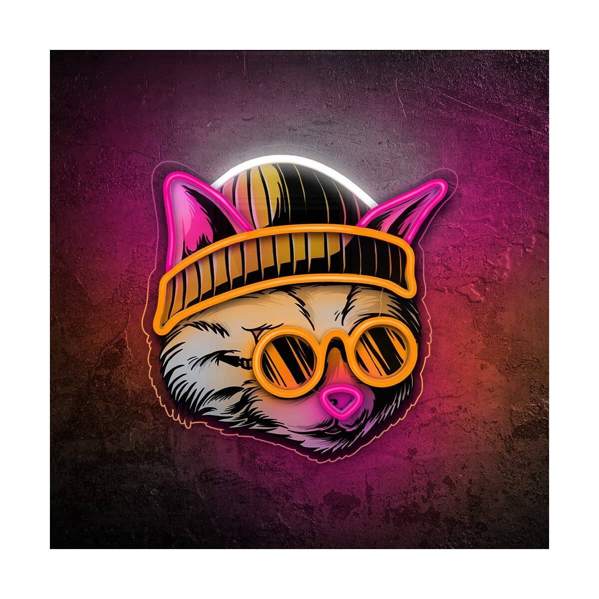 Forever Light LED Neon Art Wandkunst Wanddekoration Dekolicht Cat Dreamer