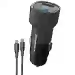 Schnelles Autoladegerät | Ultra-Schnellladung für unterwegs mit USB-C zu USB-C Kabel 1m Schnelles Autoladegerät | Ultra-Schnellladung für unterwegs mit USB-C zu USB-C Kabel 1m