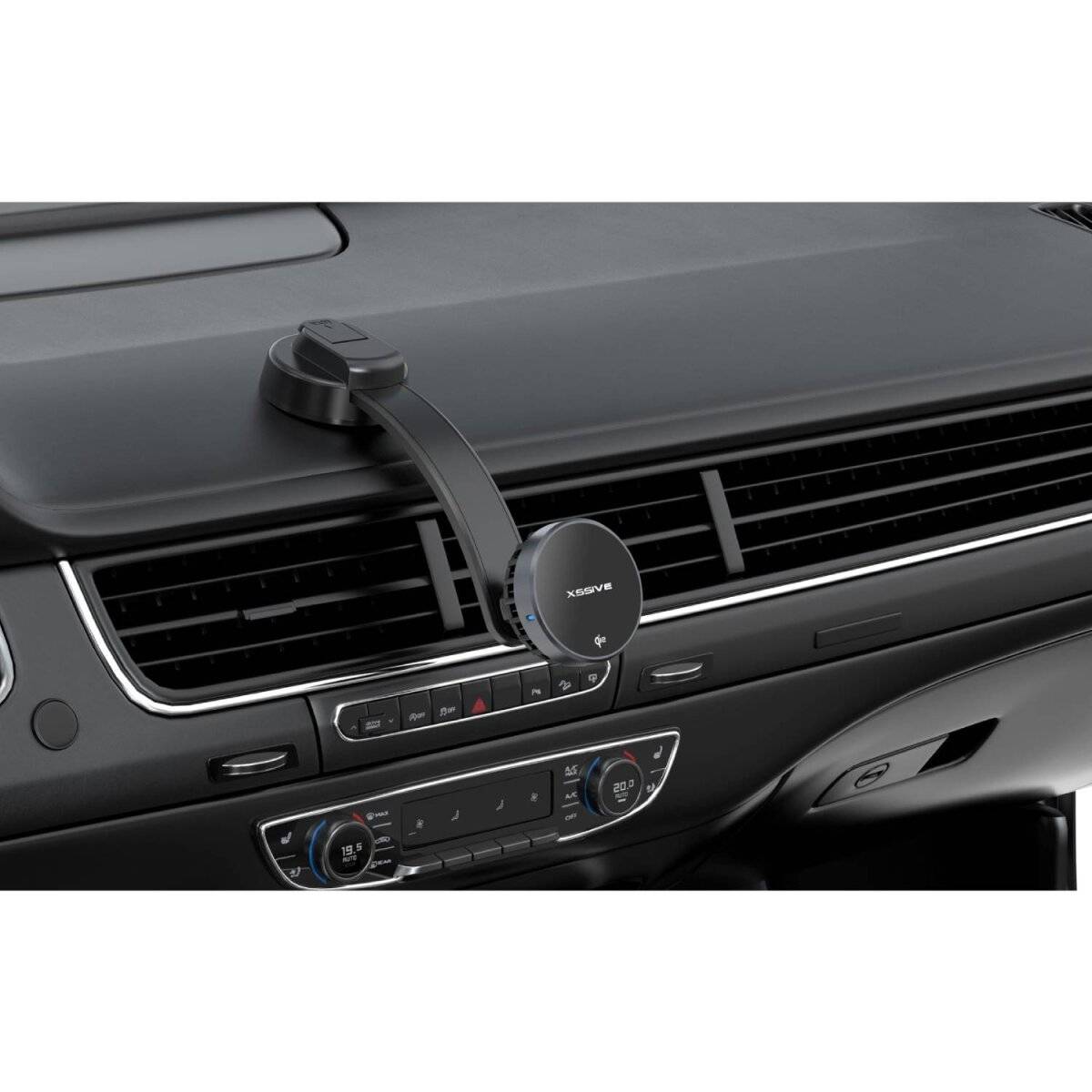 15W Magnetischer, gekühlter Wireless-Auto-Ladehalter mit Saugnapf