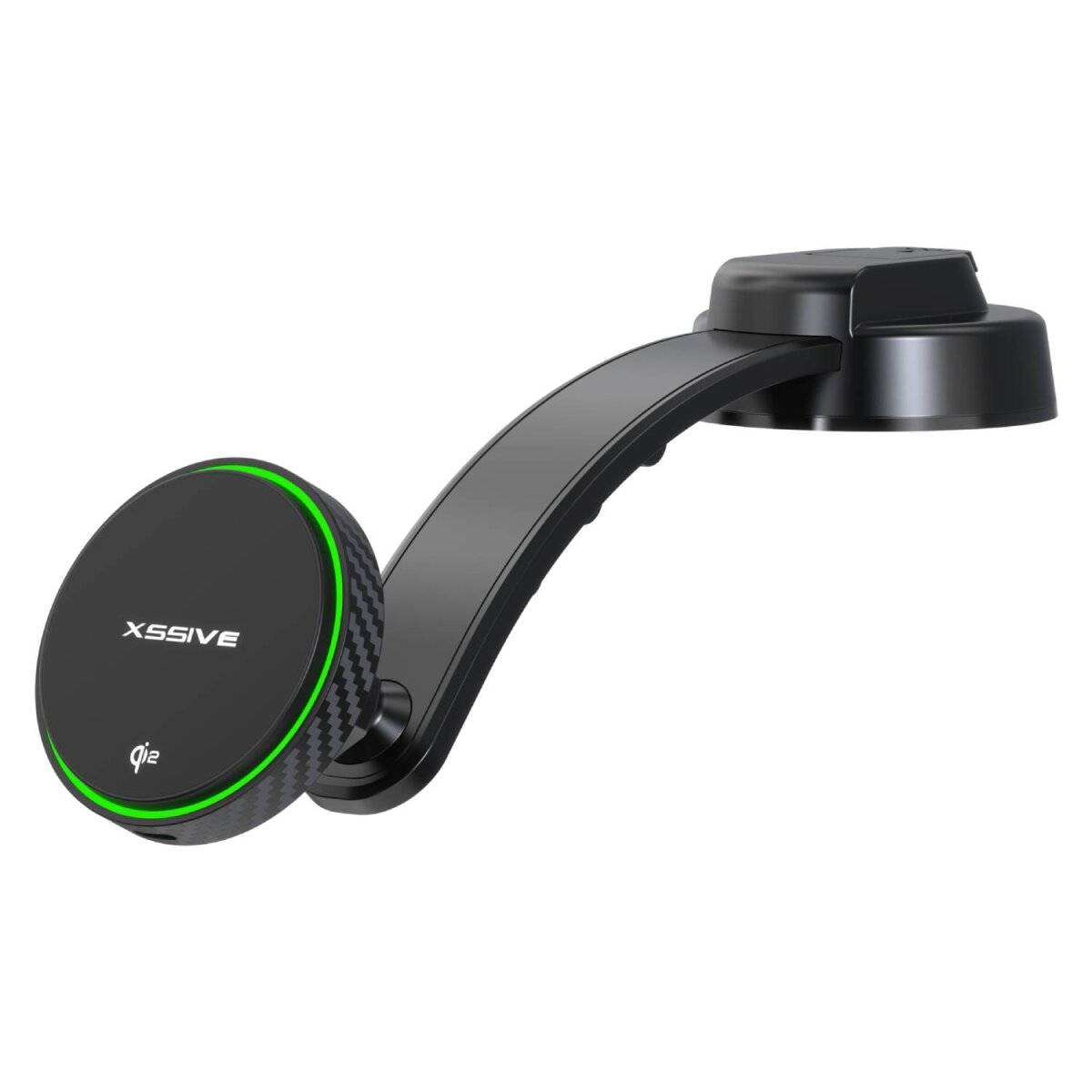 15W Magnetischer Wireless-Auto-Ladehalter mit Saugnapf