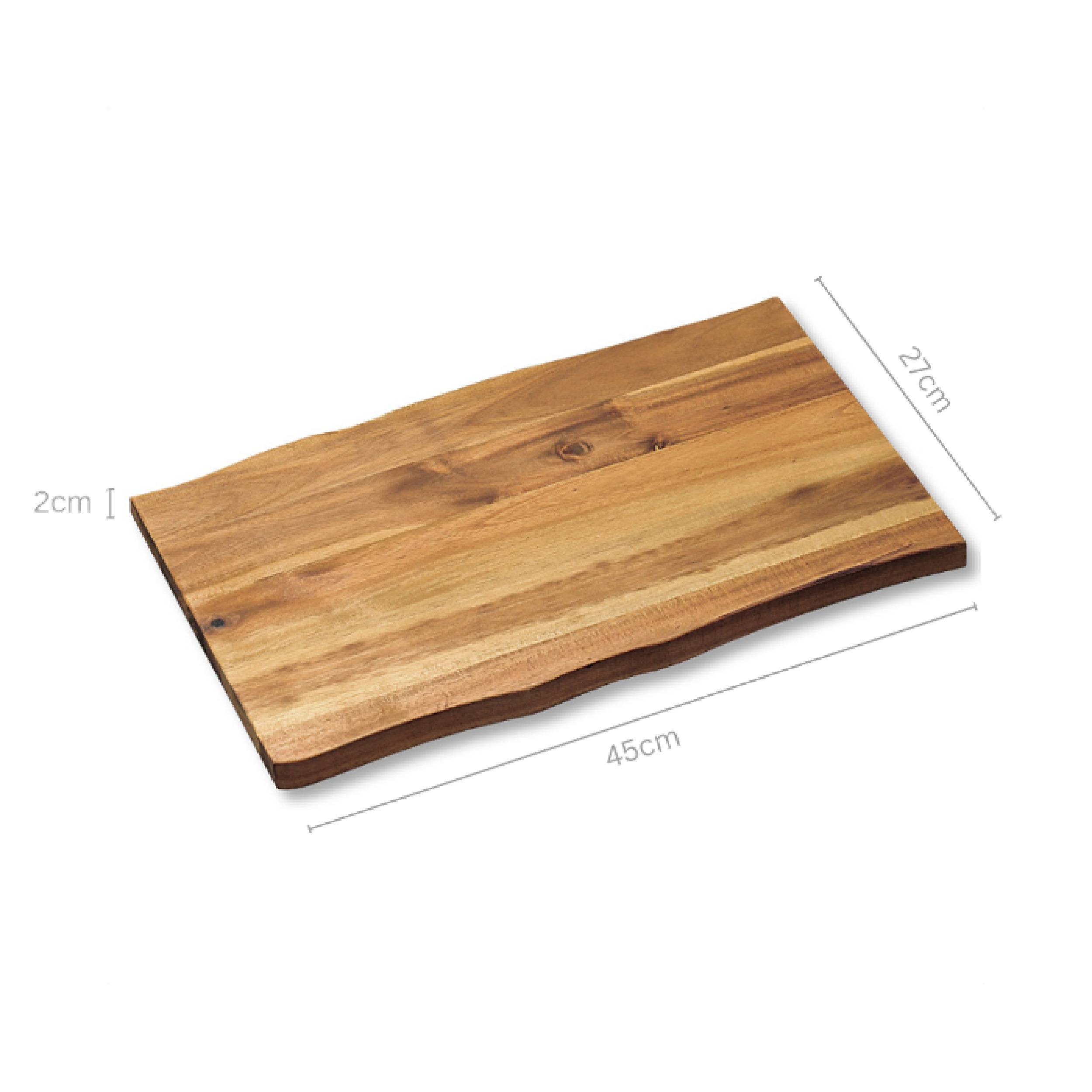 KESPER | Schneid- und Servierbrett | Akazienholz | 45 x 27 x 2 cm | ideal zum servieren von Speisen