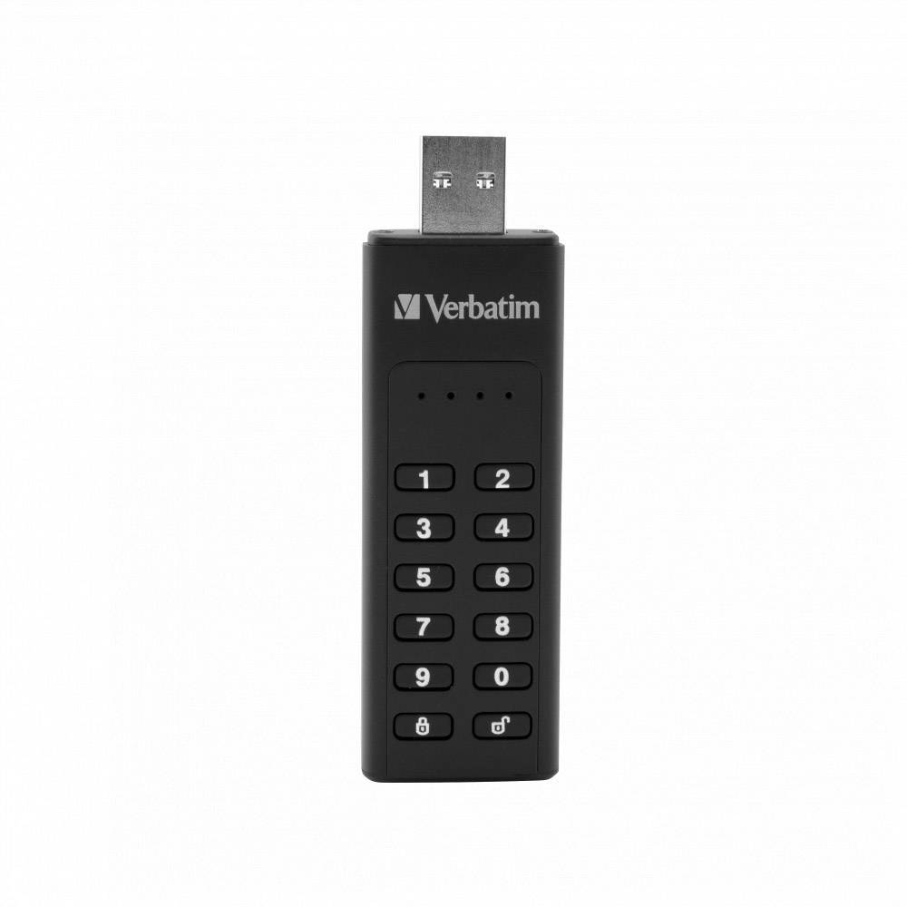 USB-Stick 32GB Verbatim 3.2 Typ A Keypad Secure Drive AES Multimedia-Technik USB-Speicher