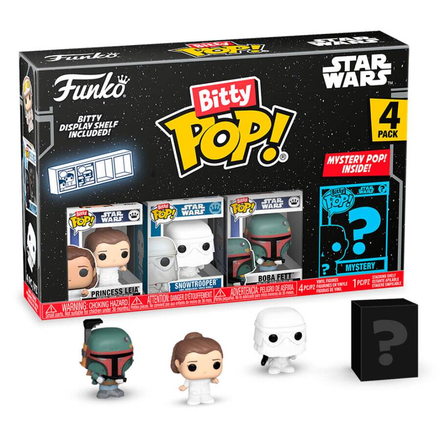 Star Wars Bitty POP! Vinyl Figuren 4er-Pack Leia 2,5 cm
