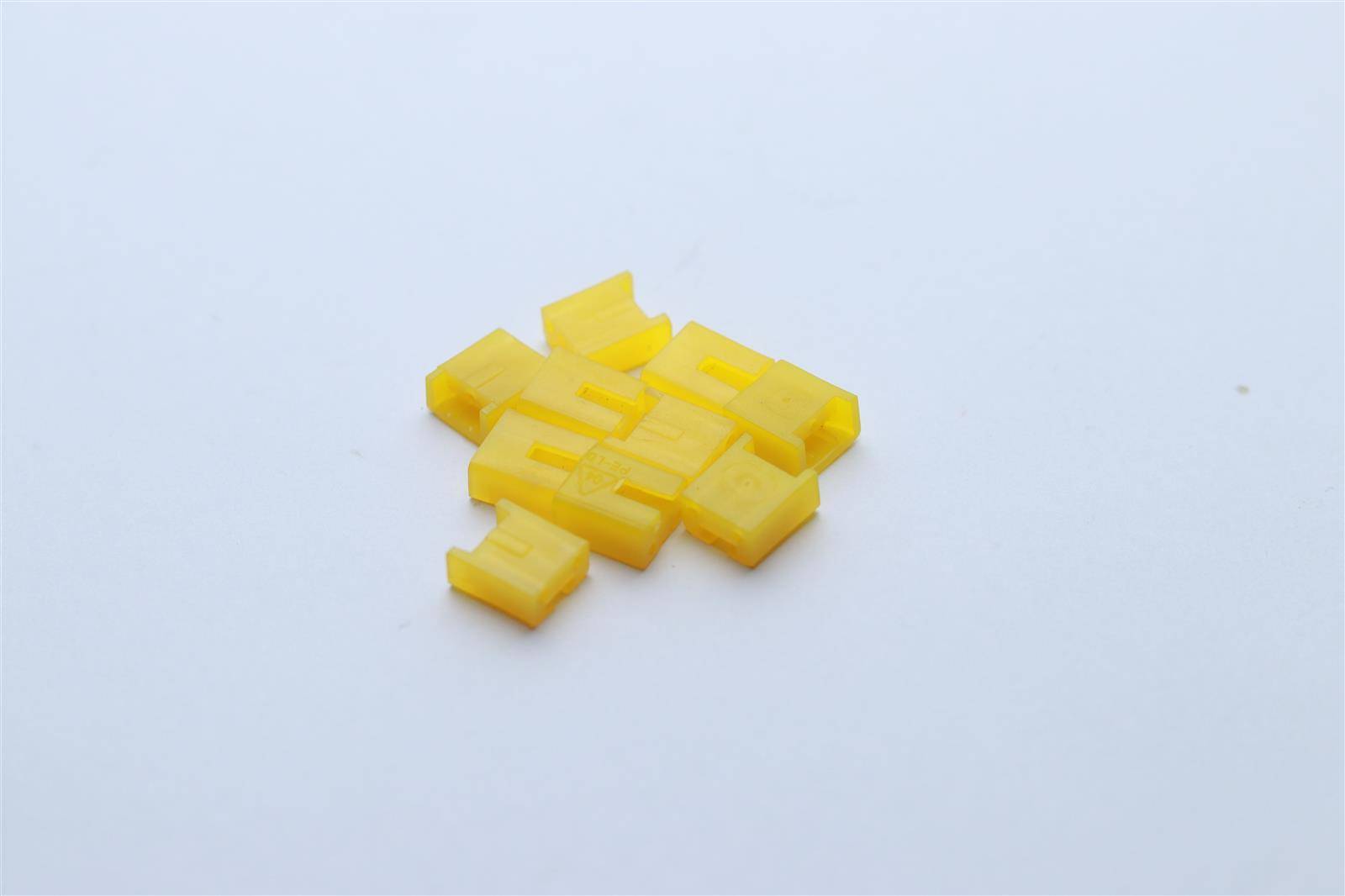 Bleiakku Polabdeckung / Faston Abdeckung für Faston F2 (6,3mm) - lose gelb