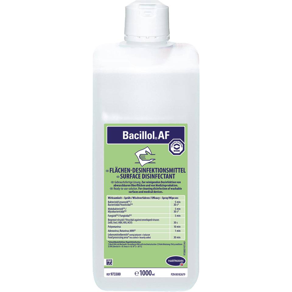 HARTMANN Schnell-Desinfektionsmittel Bacillol® AF, aldehydfrei, 1000ml/Flasche