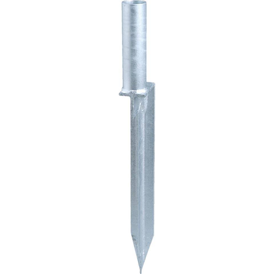 K.57 Stahleinschlagspitze mit Führung für Pfostenaufsatz, Ø 60mm
