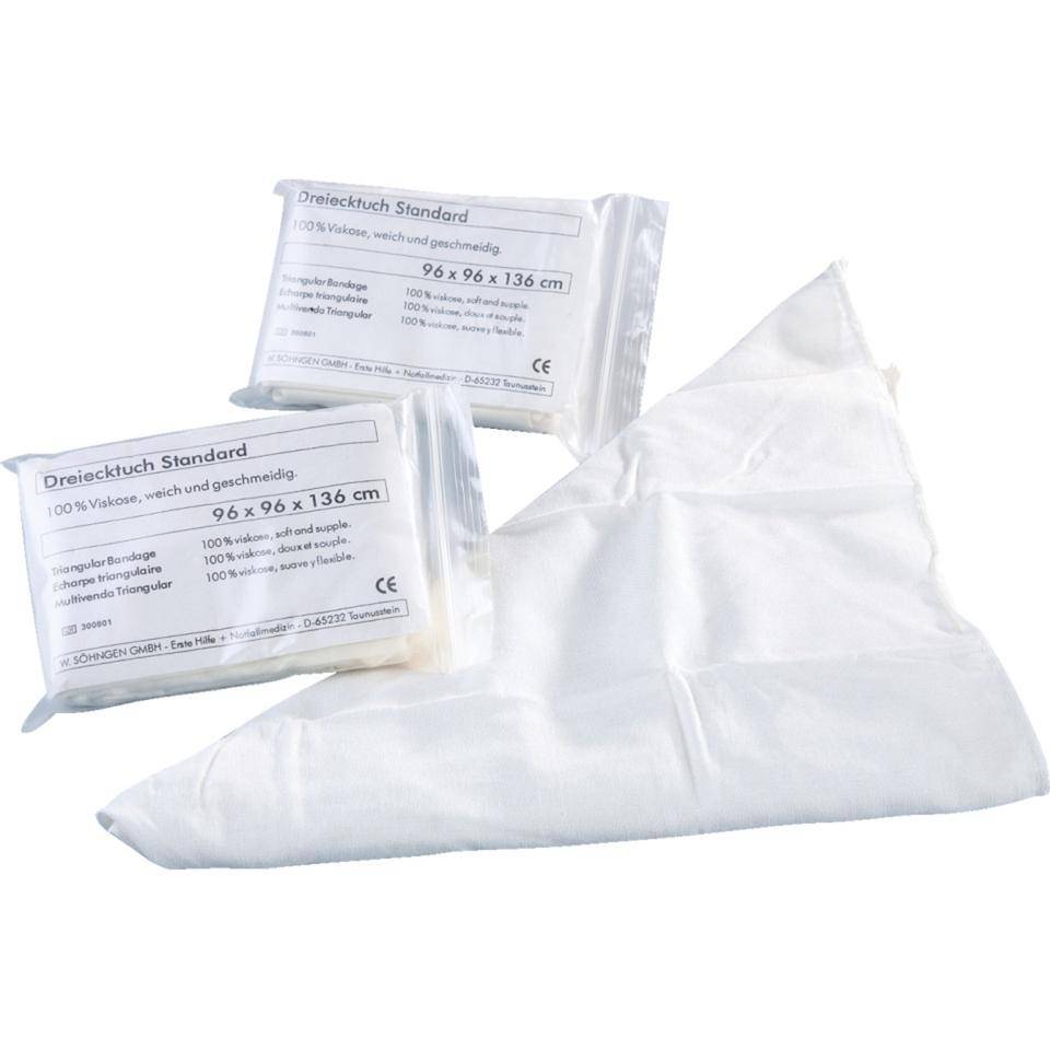 SÖHNGEN® Dreieckstuch V, rohweiß, Zellwoll-Reinforce, 96x96x136cm, 10/VE