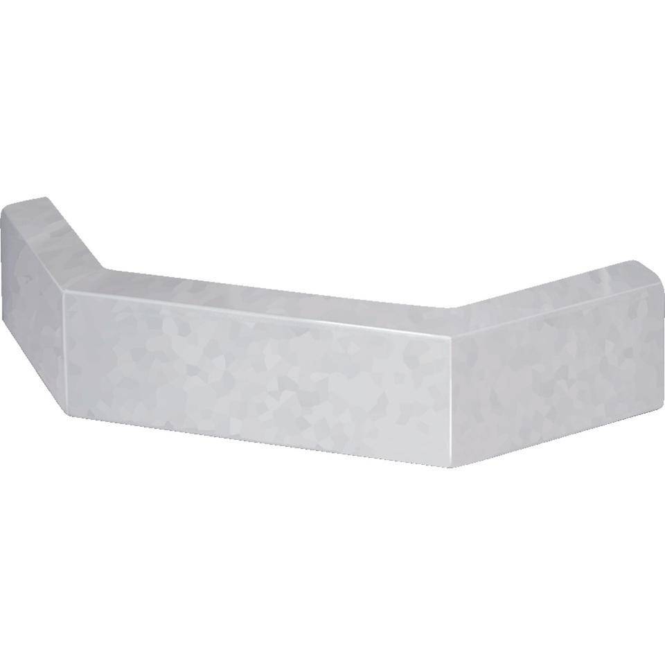 Eckplanke, verzinkt, C-Profil, für Außenbereiche, Stahl, 450x100x40mm