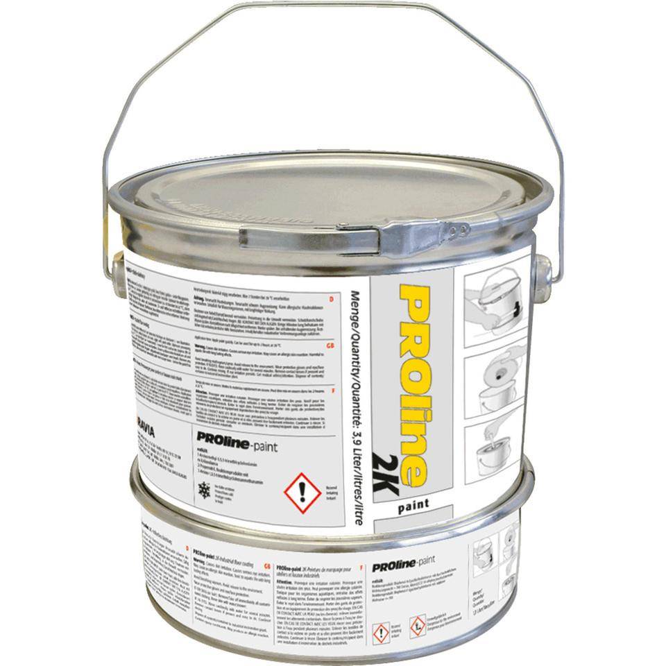 Hallenbeschichtung PROline-paint 2K, 2-Komponentenprodukt, grau (RAL 7030), 5 l