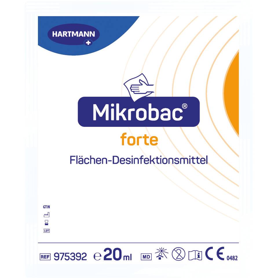 HARTMANN Flächen-Desinfektionsmittel Mikrobac® forte, 250x20ml Konzentrat/VE