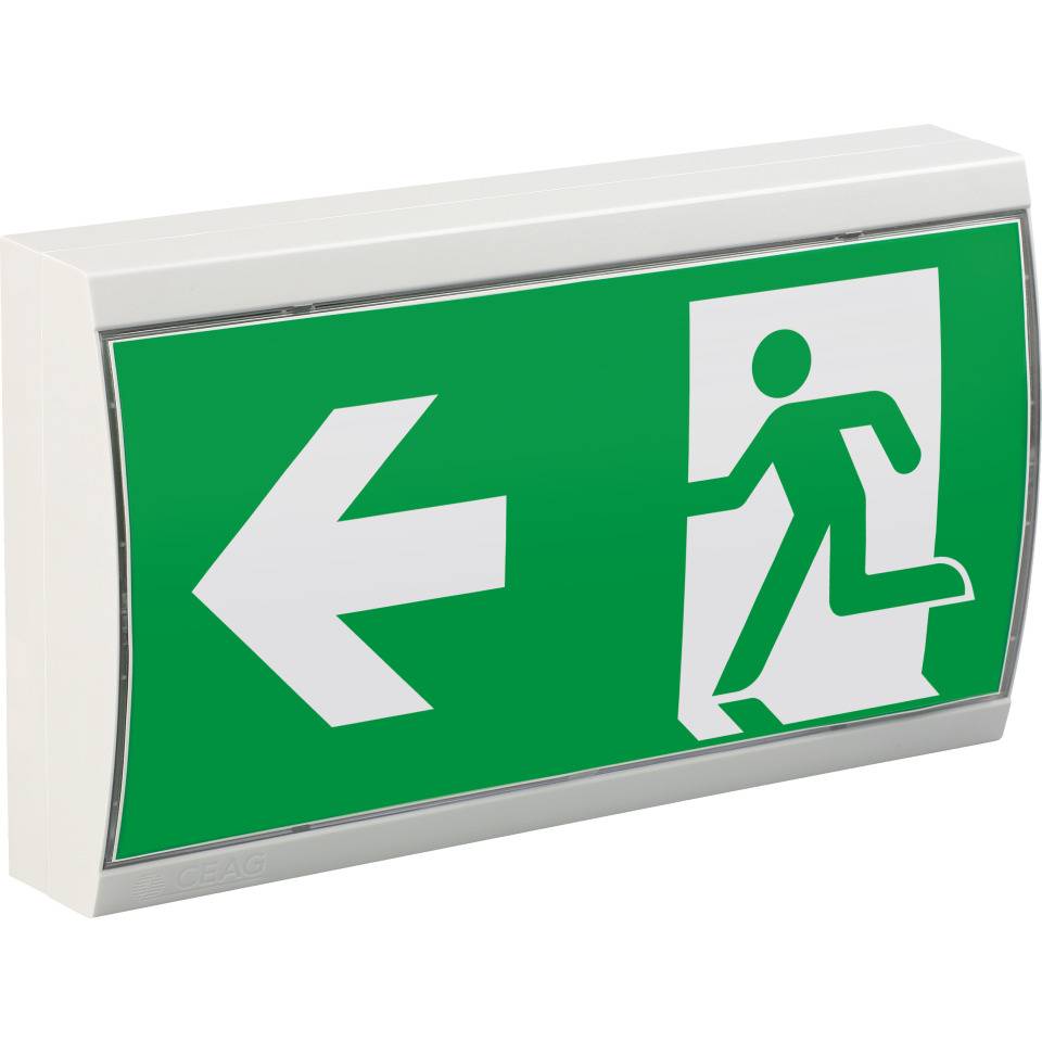 CEAG Sicherheitsleuchte SV Euro 1L LED, Notlichtdauer 3h, inkl. 4 Piktos, ASR A1.3, DIN EN ISO 7010