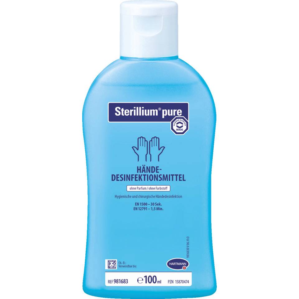 HARTMANN Desinfektionsmittel Sterillium® pure, zur Handdesinfektion, 100ml/Flasche