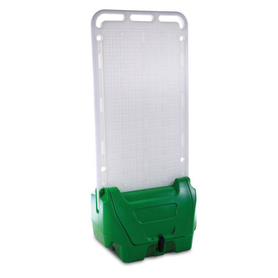 Station FlexSafe, für den Innen- und Außenbereich, grün, 26,5kg,1725x755x595mm