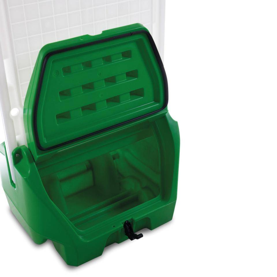 Station FlexSafe, für den Innen- und Außenbereich, grün, 26,5kg,1725x755x595mm