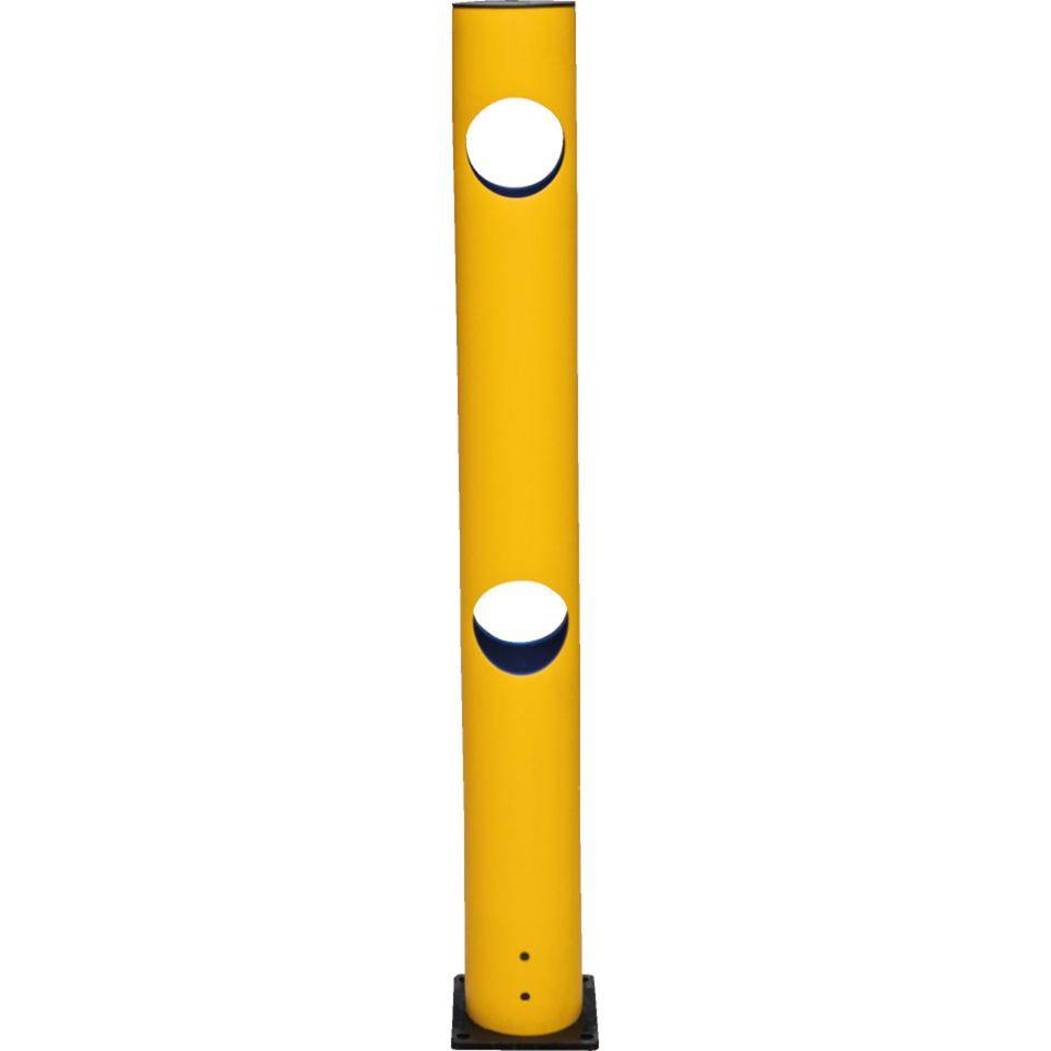 K.57 Mittelpfosten für Baukasten-Geländersystem, gelb, Höhe:1200mm, Ø140mm