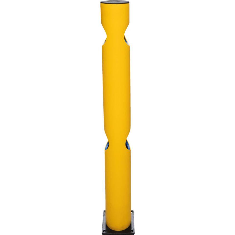 K.57 Mittelpfosten für Baukasten-Geländersystem, gelb, Höhe:1200mm, Ø140mm