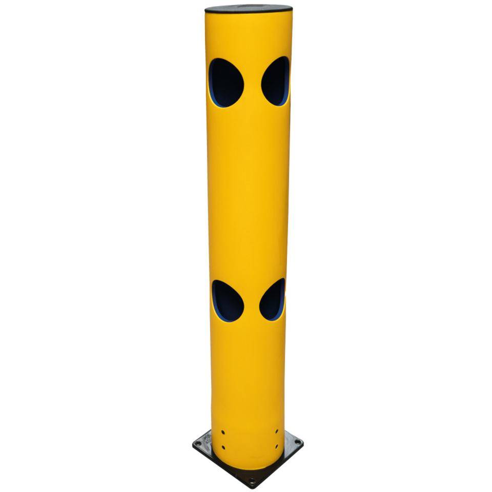 K.57 Eckpfosten Heavy, für Baukasten-Geländersystem, gelb, Höhe:1200mm, Ø200mm