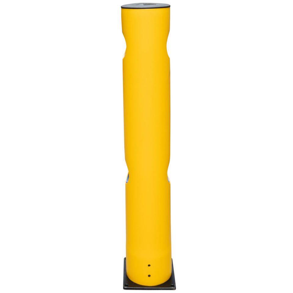 K.57 Mittelpfosten Heavy, für Baukasten-Geländersystem, gelb, Höhe:1200mm, Ø200mm
