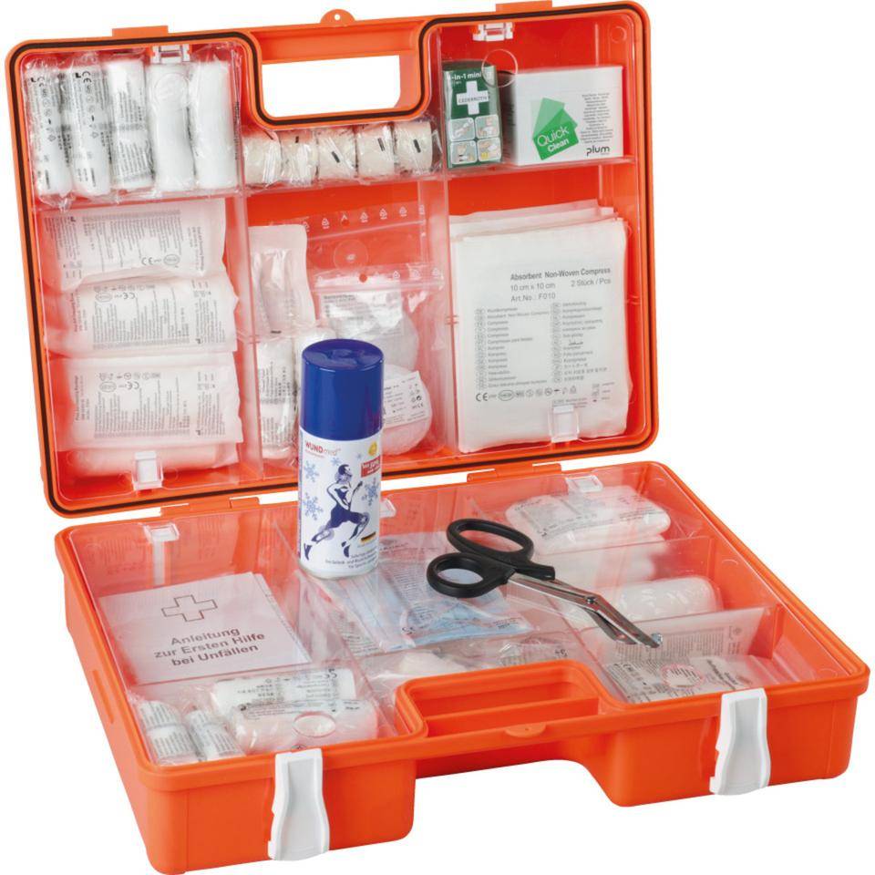 K.57 Erste-Hilfe-Koffer Classic Plus Elektrotechnik, leuchtorange, 430x305x150mm