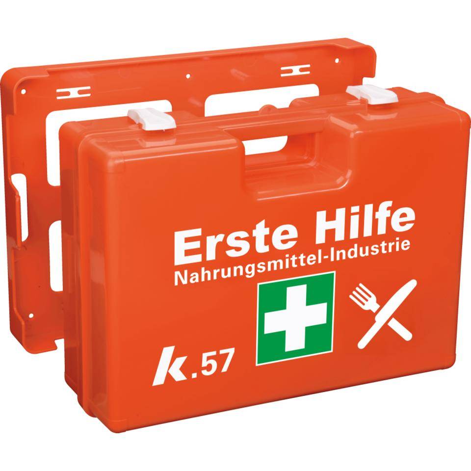 K.57 Erste-Hilfe-Koffer Classic Plus Nahrungsmittel, leuchtorange, 430x305x150mm