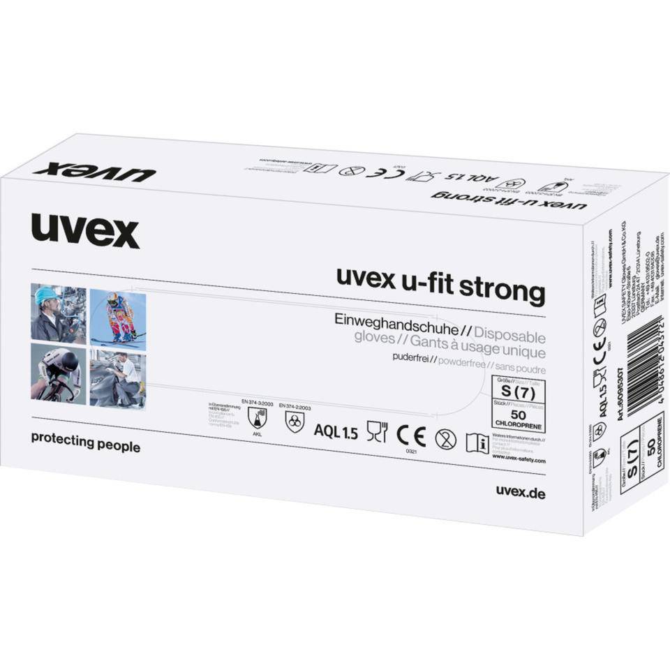 uvex Chemikalien-Schutzhandschuh u-fit strong N2000, Kat.III, Größe 10(XL), 50/VE