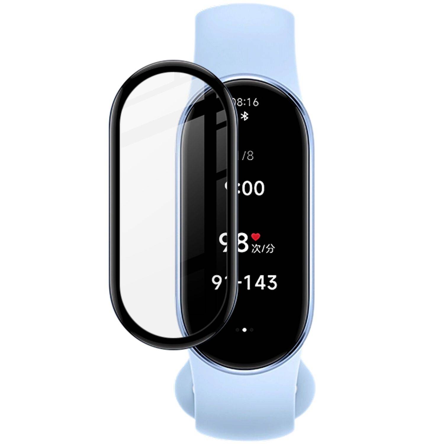 Für Xiaomi Smart Band 9 Plexiglas HD LCD Display Touch Schutz Folie Transparent