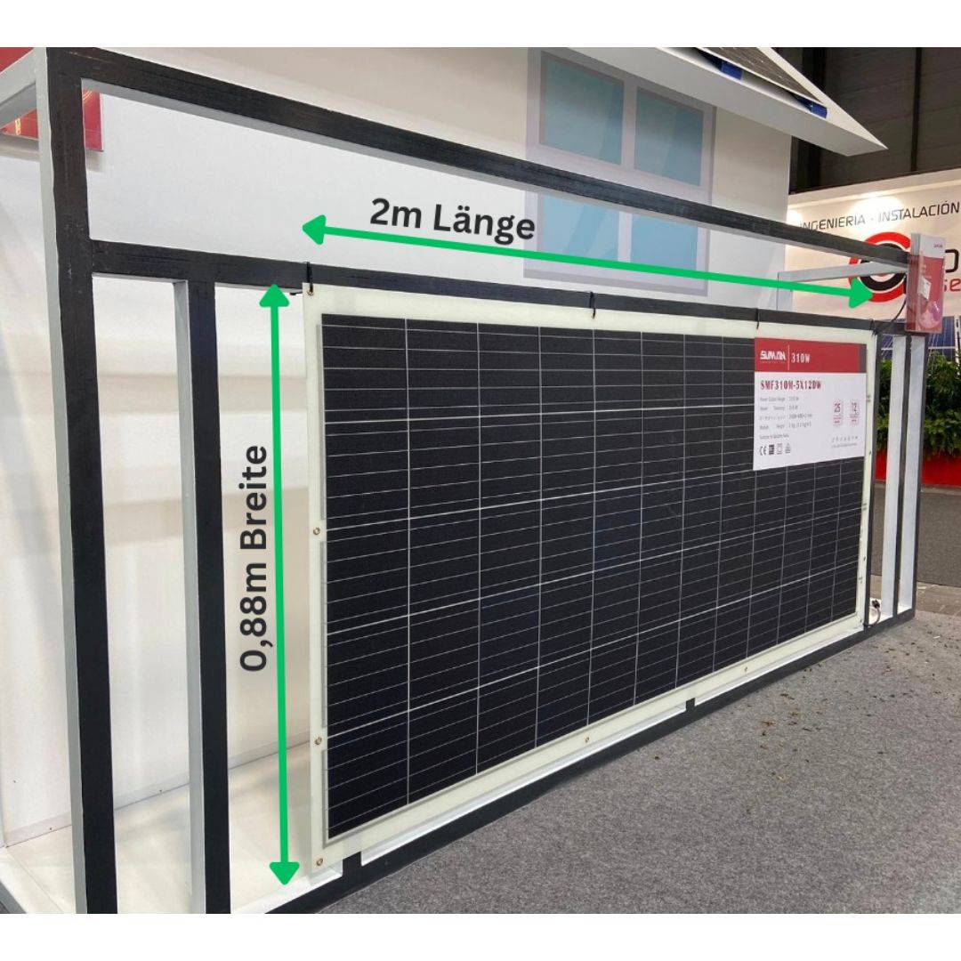 MYVOLTAICS Ultraleicht Balkonkraftwerk 1240W, 4 leichte Solarmodule (nur 5kg) mit Speicher Anker Solarbank 2 PRO, Steckerfertig - einstecken