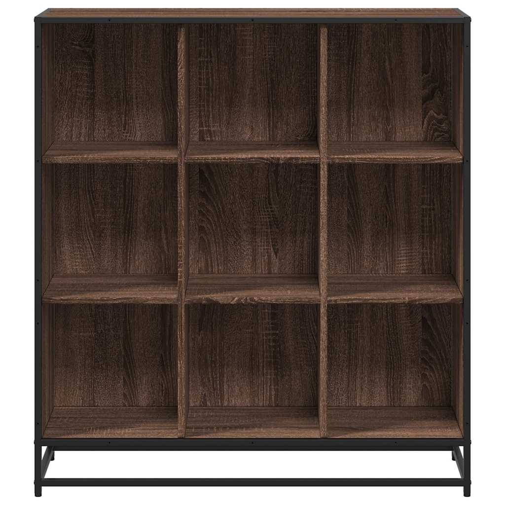 vidaXL Bücherregal Eichen-Optik 97,5x33x107,5 Holzwerkstoff und Metall