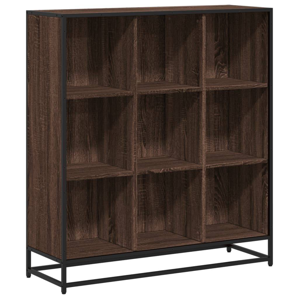 vidaXL Bücherregal Eichen-Optik 97,5x33x107,5 Holzwerkstoff und Metall