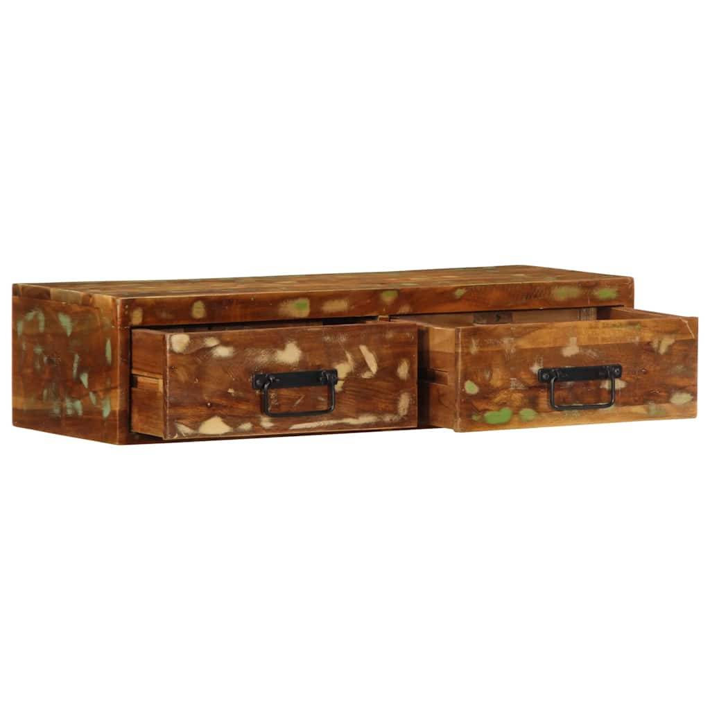 vidaXL TV-Wandschrank 80x30x19 cm Altholz Massiv