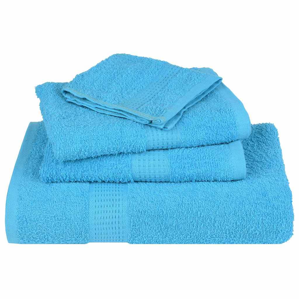 vidaXL Handtücher 4 Stk. Türkis 50x100 cm 360 g/m² 100% Baumwolle