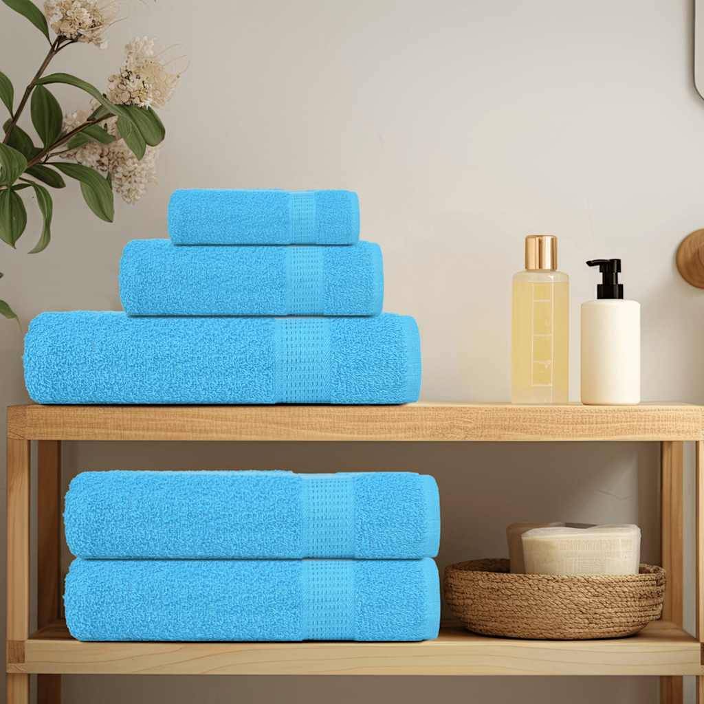 vidaXL Seiftücher 2 Stk. Türkis 30x30 cm 360 g/m² 100% Baumwolle