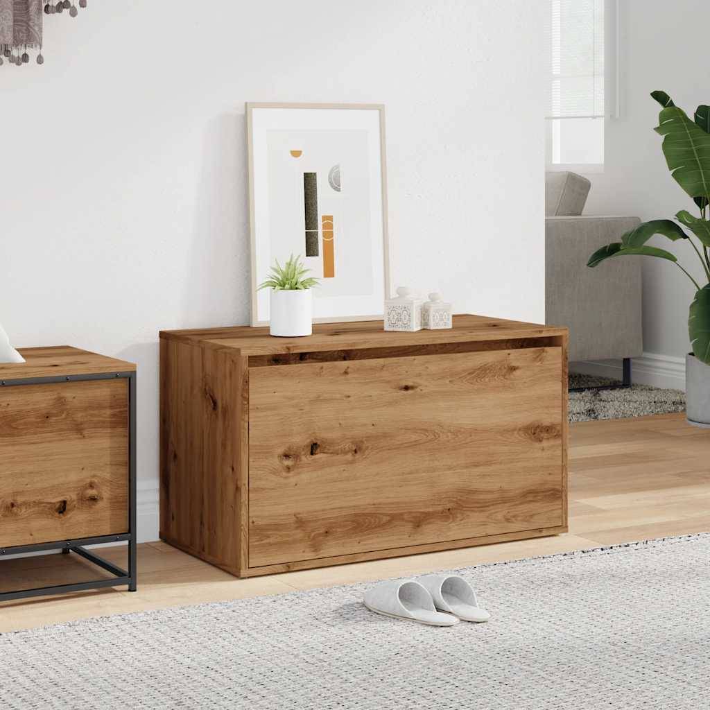 vidaXL Flurbank 80x40x45 cm Artisan-Eiche Holzwerkstoff