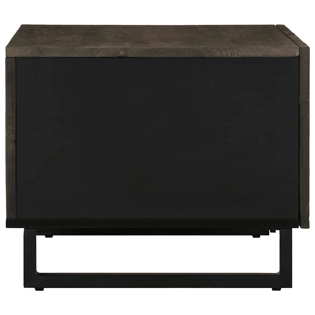 vidaXL Couchtisch Schwarz 80x50x40 cm Massivholz Mango