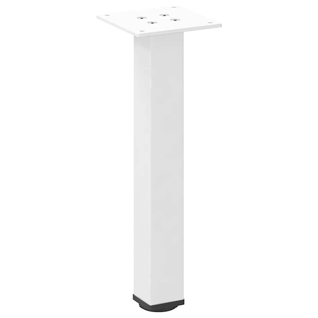 vidaXL Couchtischbeine 4 Stk. Weiß 30-32 cm Stahl