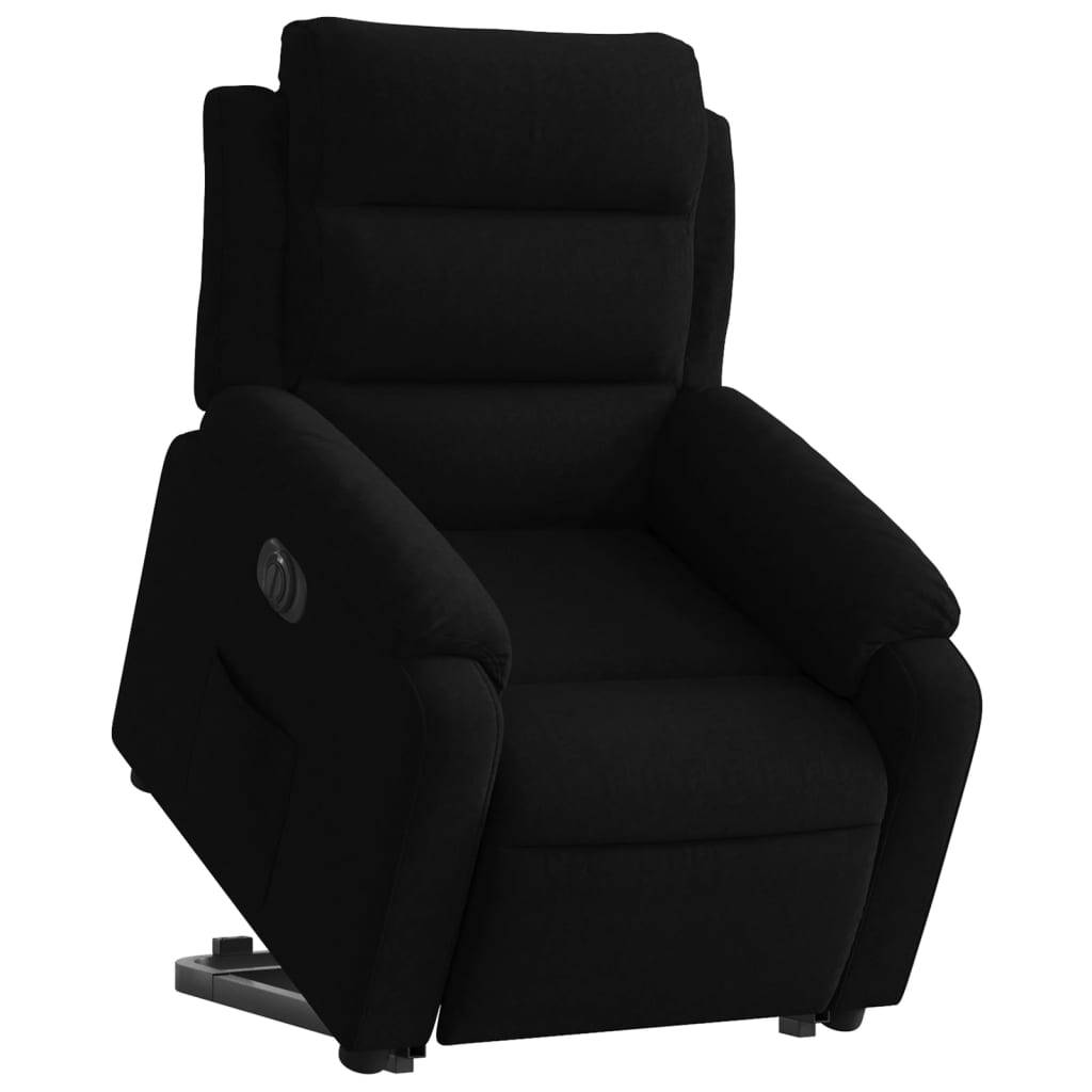 vidaXL Relaxsessel mit Aufstehhilfe Elektrisch Schwarz Samt